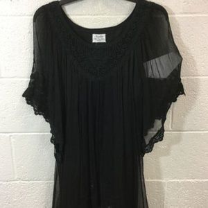 Inedita ♣️ Black Lace Blouse